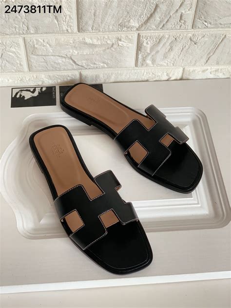 hermes classic slippers|Hermes women sandals.